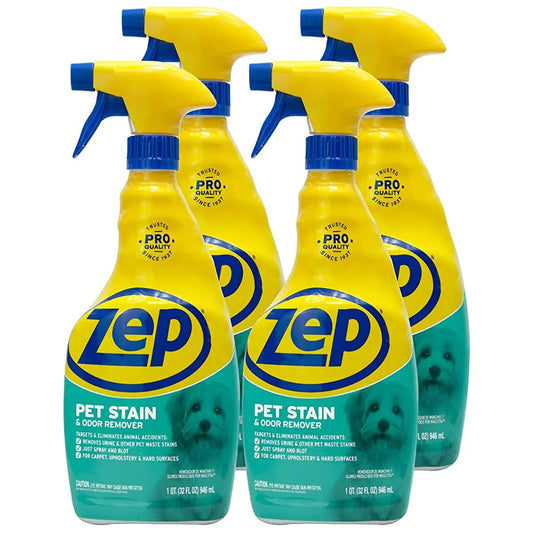 Zep Whiff Away Pet Stain & Odor Spray 32 oz - 4 Pack