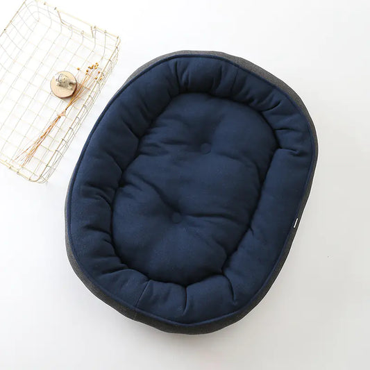 Stylish Cotton Velvet Dog & Cat Bed