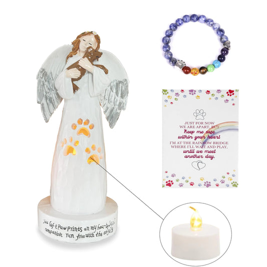 Angel Paws Dog Memorial Candle
