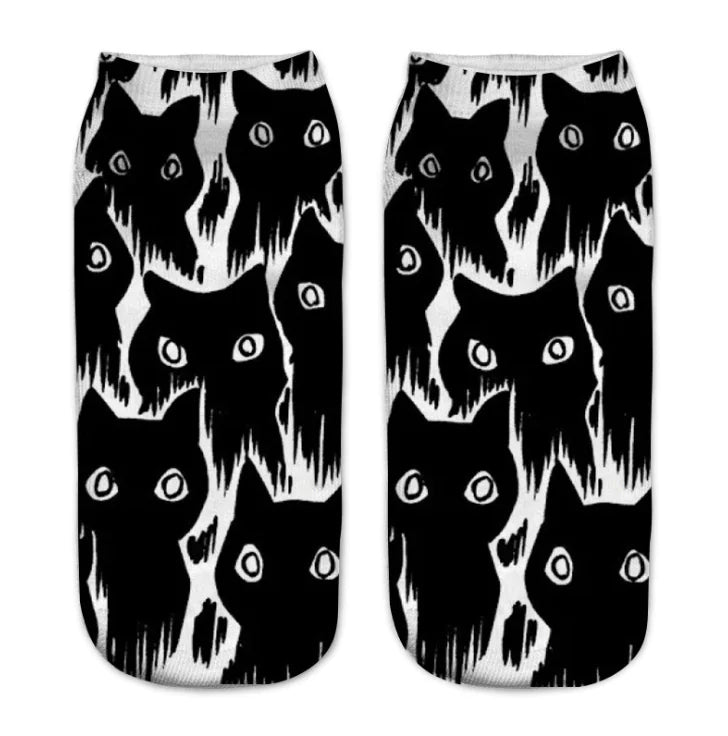 3D Printed Cat Socks with Unique Patterns