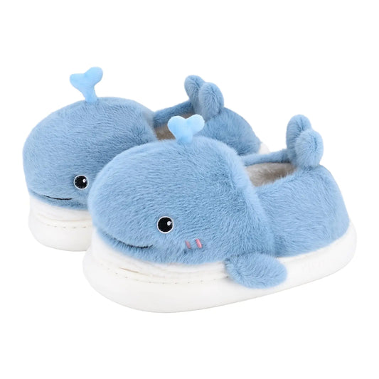 Charming Whale House Slippers for Women