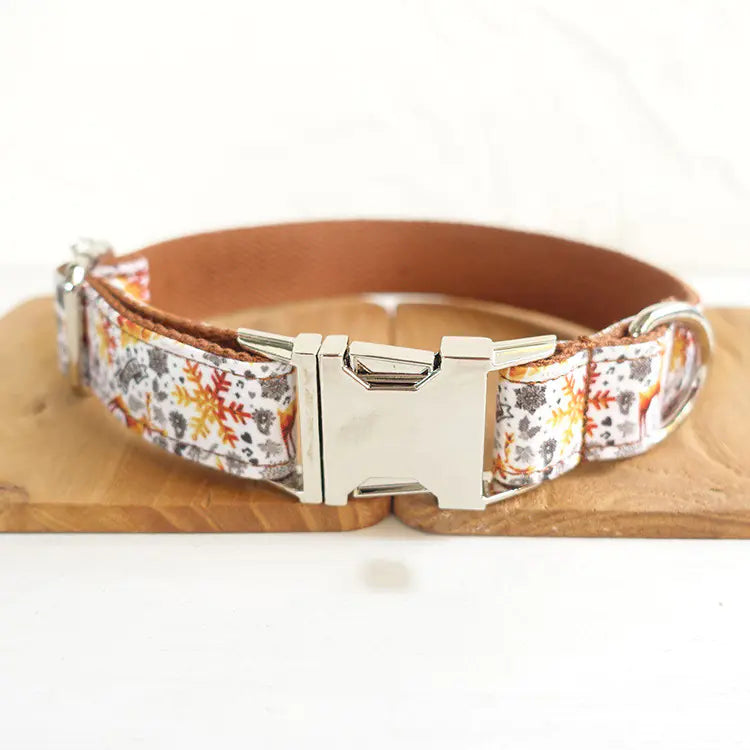 Golden Festive Pooch Collar - Luxe Handcrafted