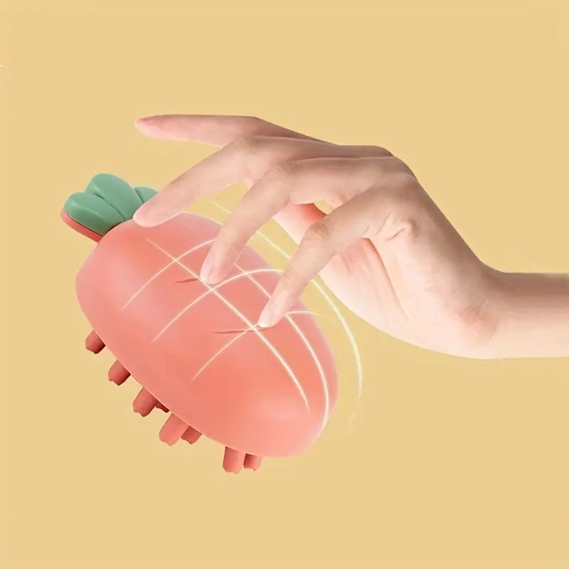 Silicone Pet Bath Massage Comb and Shampoo Brush
