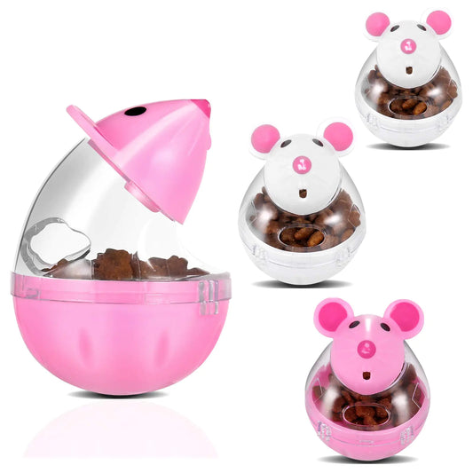 FELINITY 4-Pack Mice-Shaped Tumbler Cat Treat Dispensers