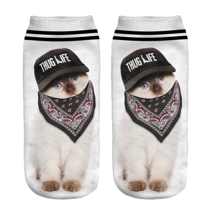 3D Printed Cat Socks with Unique Patterns