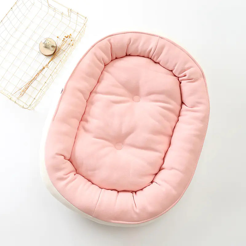Stylish Cotton Velvet Dog & Cat Bed
