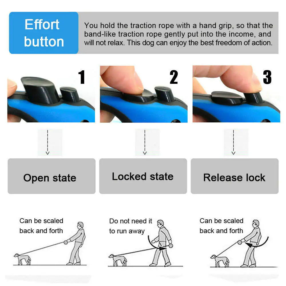 EasyWalk Retractable 16ft Dog Lead