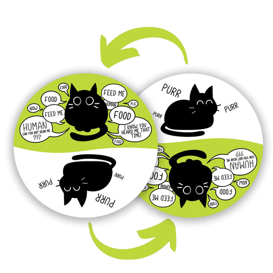 Pet Lover's Gothic Cat Feed Reminder - Unique Office & Home Décor