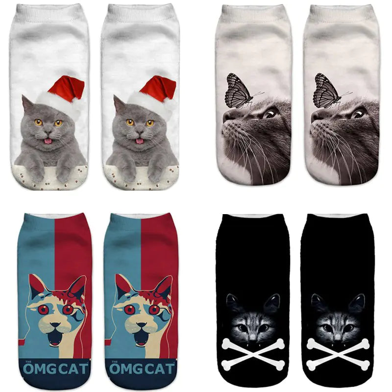 3D Printed Cat Socks with Unique Patterns