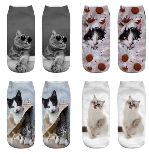 3D Printed Cat Socks with Unique Patterns