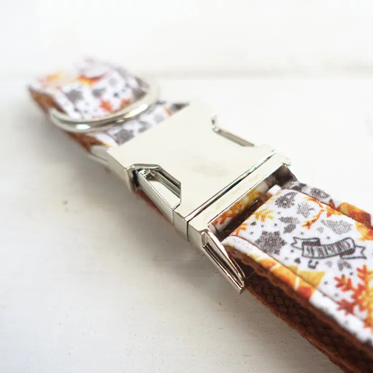Golden Festive Pooch Collar - Luxe Handcrafted